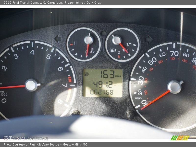Frozen White / Dark Gray 2010 Ford Transit Connect XL Cargo Van