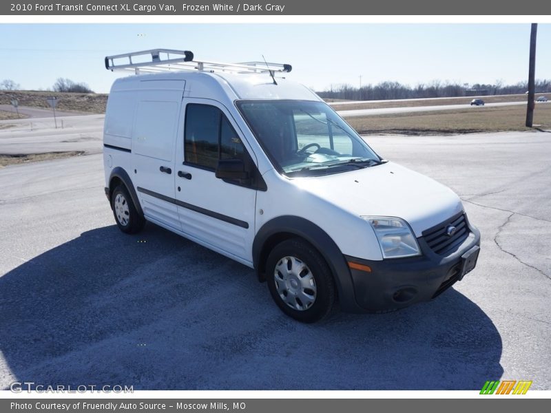 Frozen White / Dark Gray 2010 Ford Transit Connect XL Cargo Van
