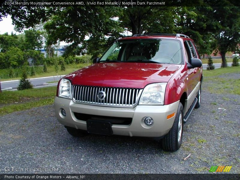 Vivid Red Metallic / Medium Dark Parchment 2004 Mercury Mountaineer Convenience AWD