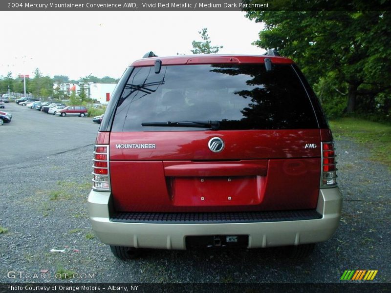 Vivid Red Metallic / Medium Dark Parchment 2004 Mercury Mountaineer Convenience AWD