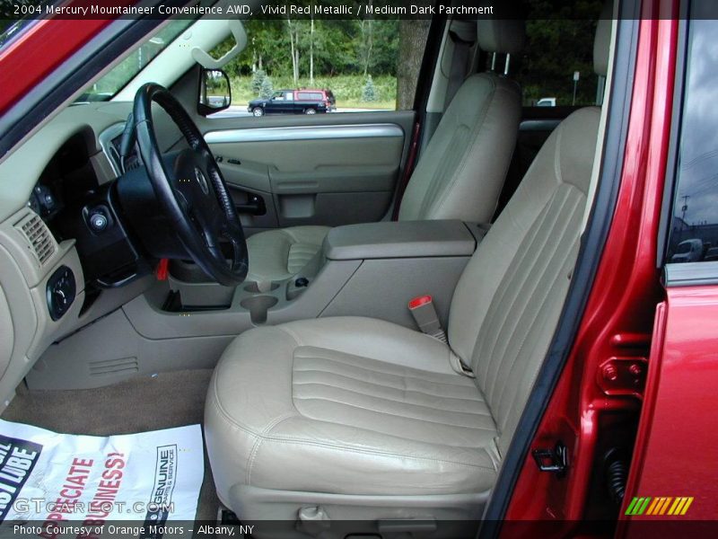 Vivid Red Metallic / Medium Dark Parchment 2004 Mercury Mountaineer Convenience AWD