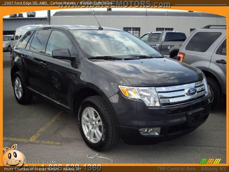 Carbon Metallic / Medium Light Stone 2007 Ford Edge SEL AWD