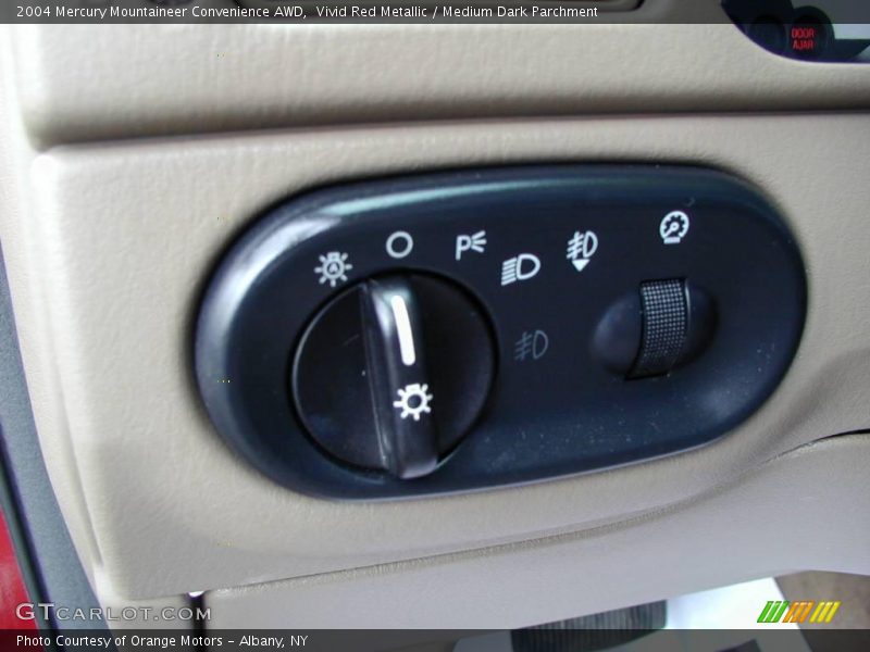 Vivid Red Metallic / Medium Dark Parchment 2004 Mercury Mountaineer Convenience AWD