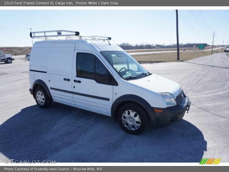 Frozen White / Dark Gray 2010 Ford Transit Connect XL Cargo Van