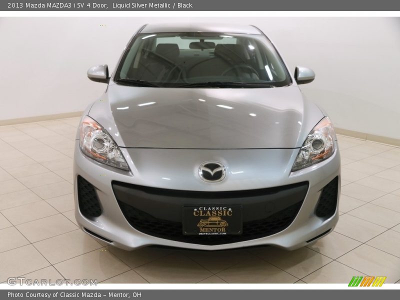 Liquid Silver Metallic / Black 2013 Mazda MAZDA3 i SV 4 Door