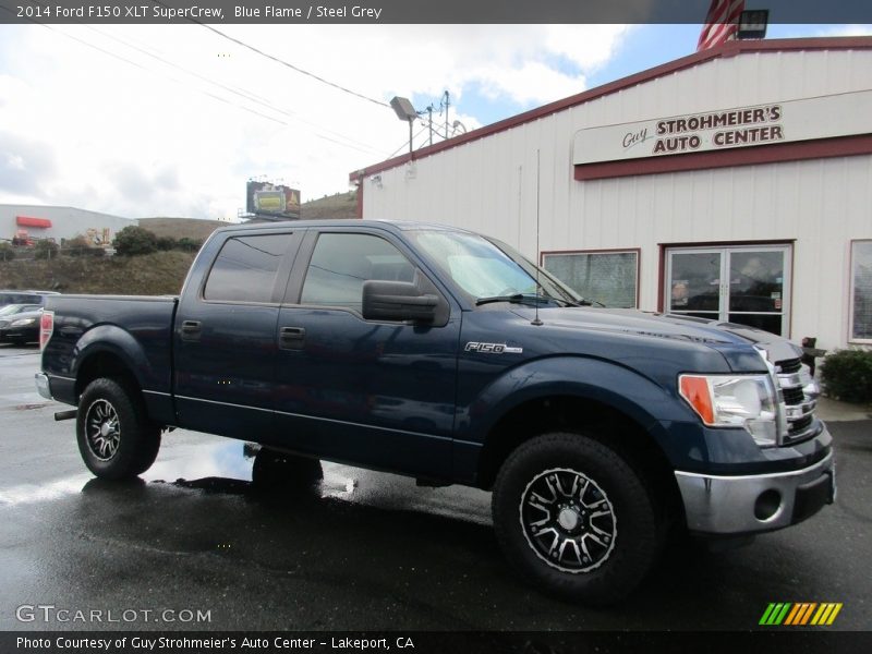 Blue Flame / Steel Grey 2014 Ford F150 XLT SuperCrew