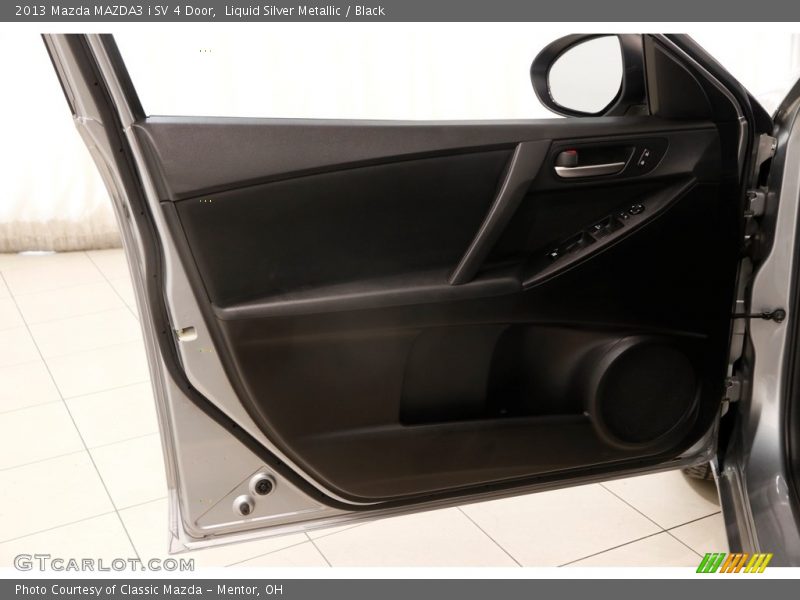 Liquid Silver Metallic / Black 2013 Mazda MAZDA3 i SV 4 Door