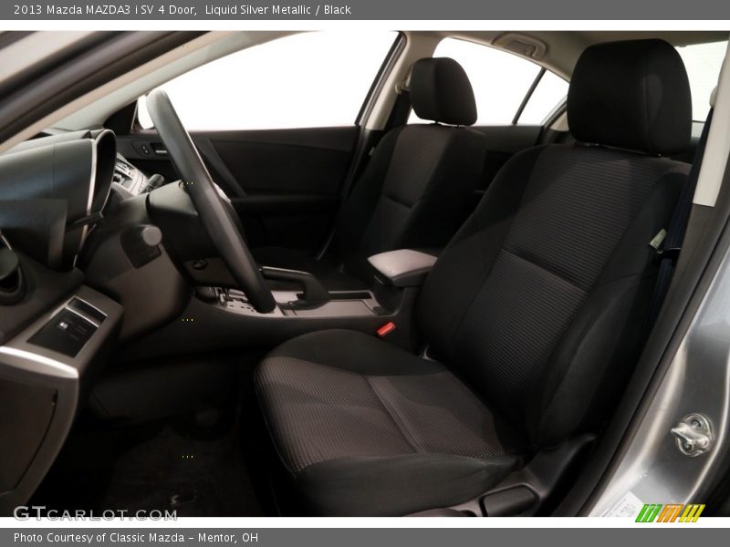 Liquid Silver Metallic / Black 2013 Mazda MAZDA3 i SV 4 Door