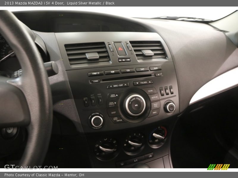 Liquid Silver Metallic / Black 2013 Mazda MAZDA3 i SV 4 Door