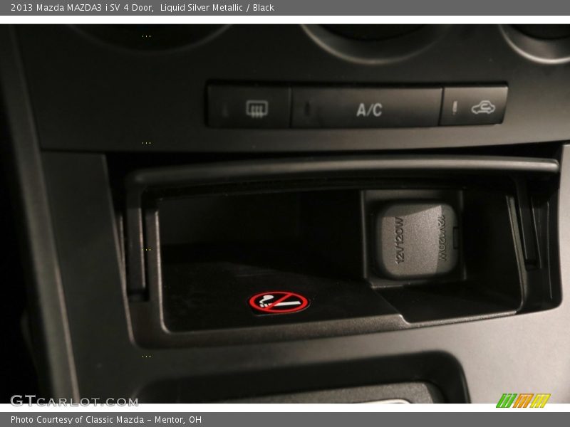 Liquid Silver Metallic / Black 2013 Mazda MAZDA3 i SV 4 Door