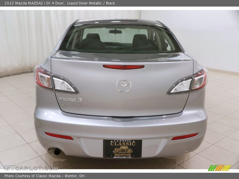 Liquid Silver Metallic / Black 2013 Mazda MAZDA3 i SV 4 Door