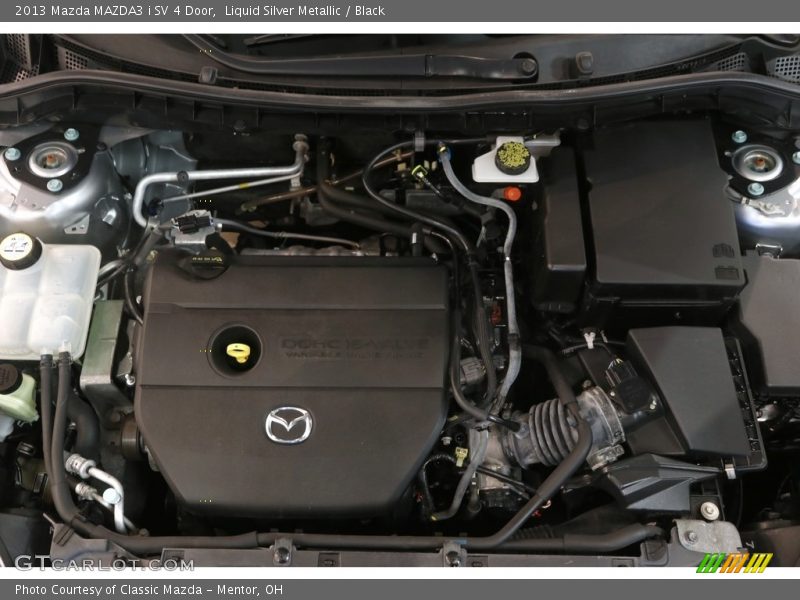 Liquid Silver Metallic / Black 2013 Mazda MAZDA3 i SV 4 Door