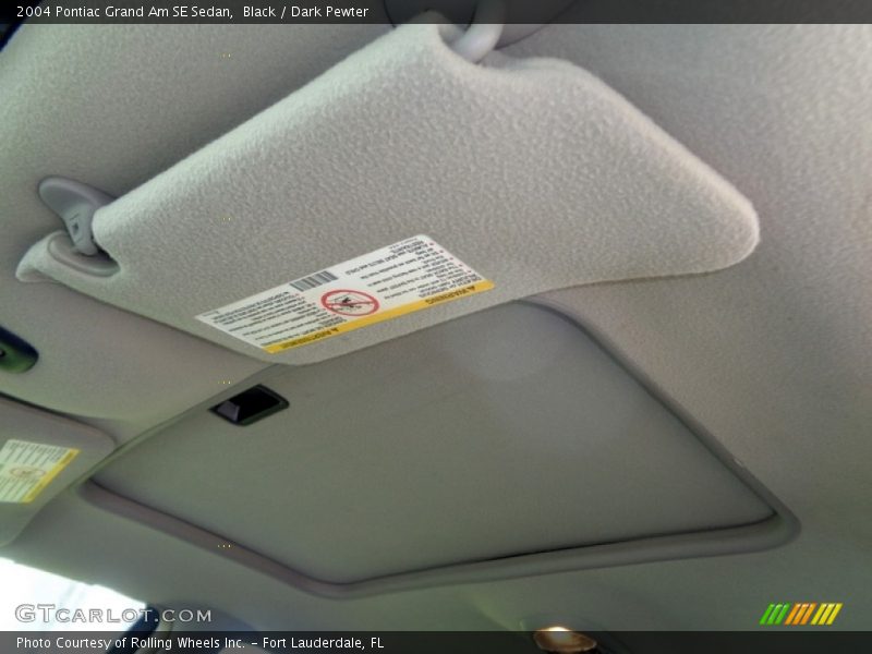 Black / Dark Pewter 2004 Pontiac Grand Am SE Sedan