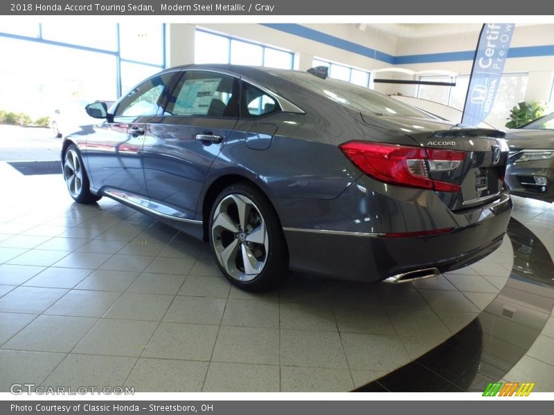 Modern Steel Metallic / Gray 2018 Honda Accord Touring Sedan