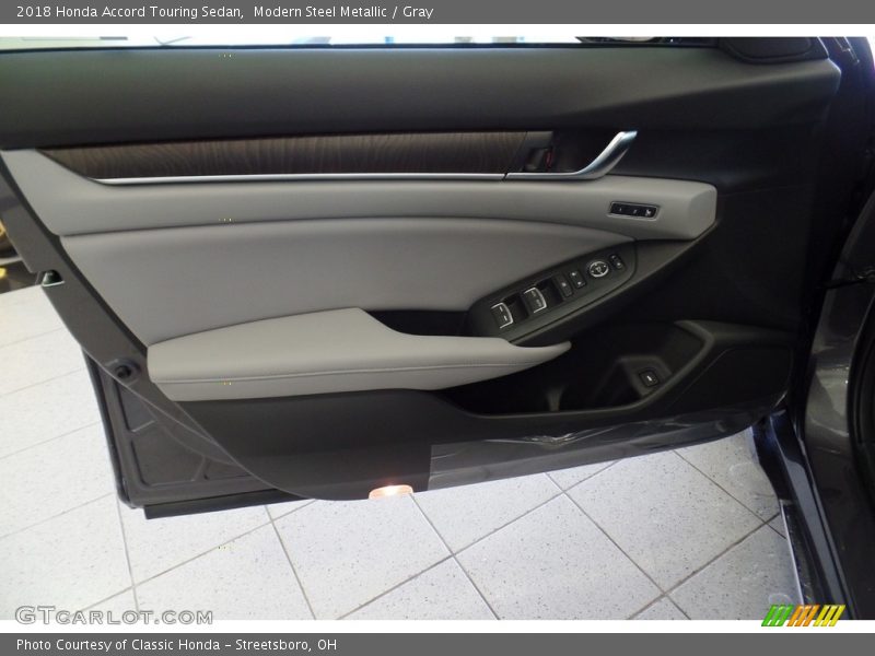 Modern Steel Metallic / Gray 2018 Honda Accord Touring Sedan