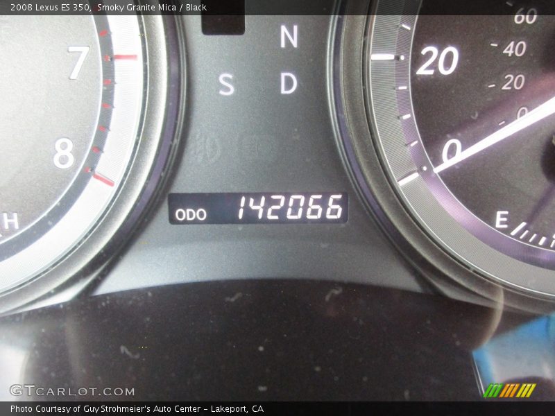 Smoky Granite Mica / Black 2008 Lexus ES 350