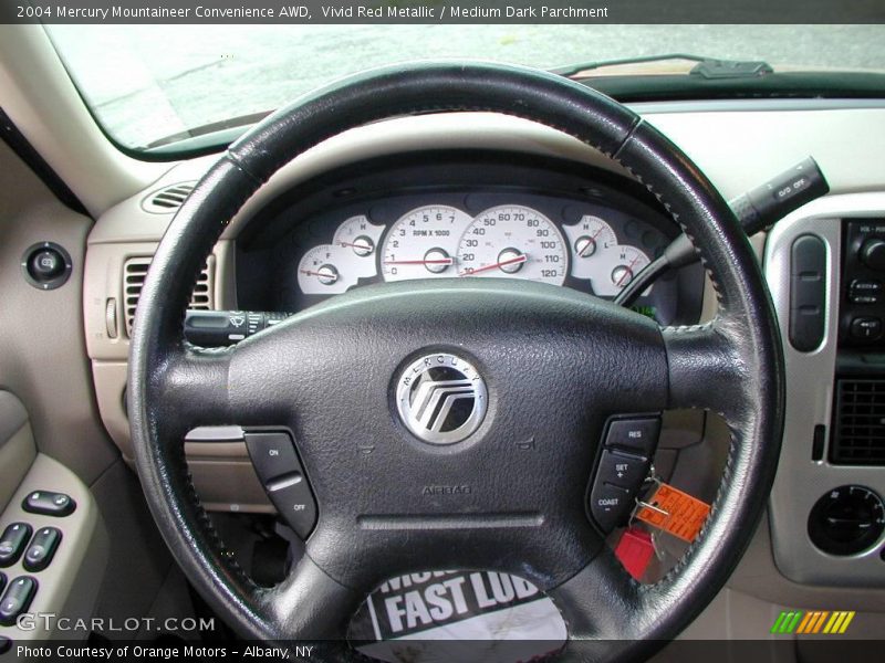 Vivid Red Metallic / Medium Dark Parchment 2004 Mercury Mountaineer Convenience AWD