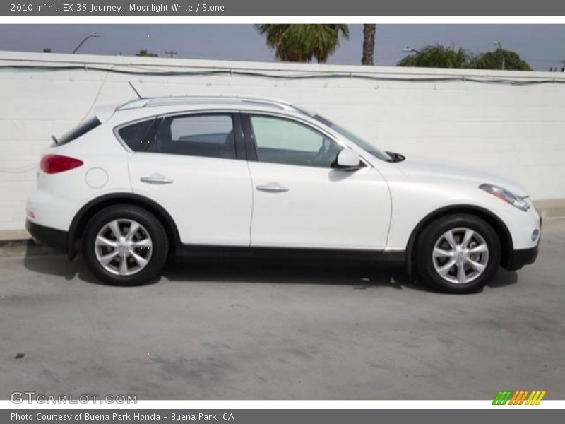 Moonlight White / Stone 2010 Infiniti EX 35 Journey