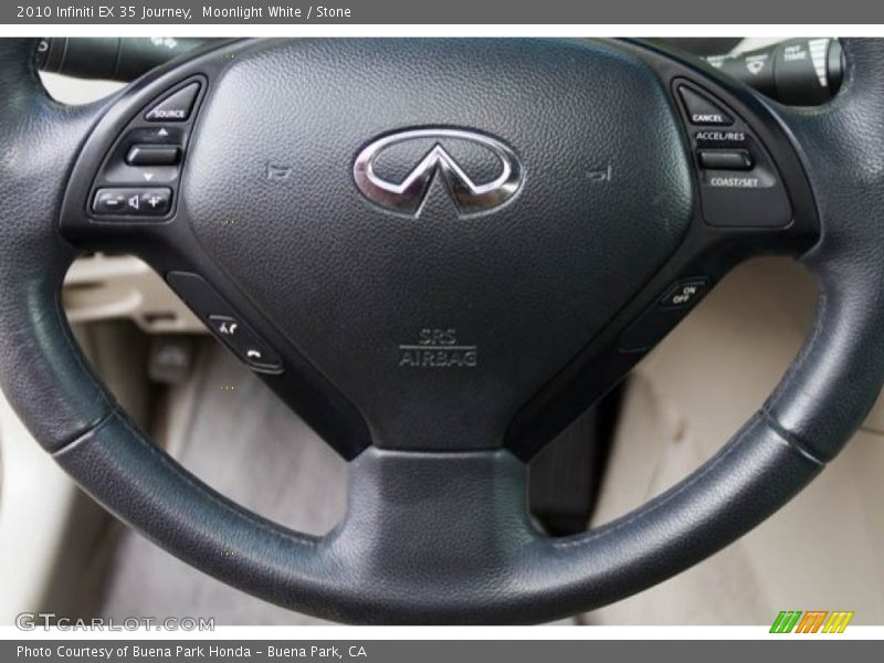 Moonlight White / Stone 2010 Infiniti EX 35 Journey