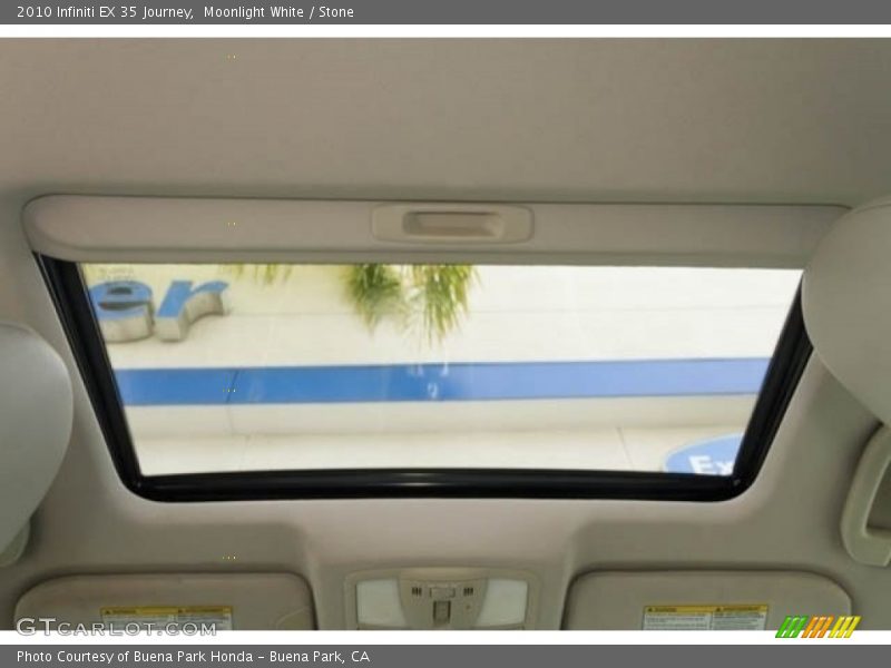 Moonlight White / Stone 2010 Infiniti EX 35 Journey