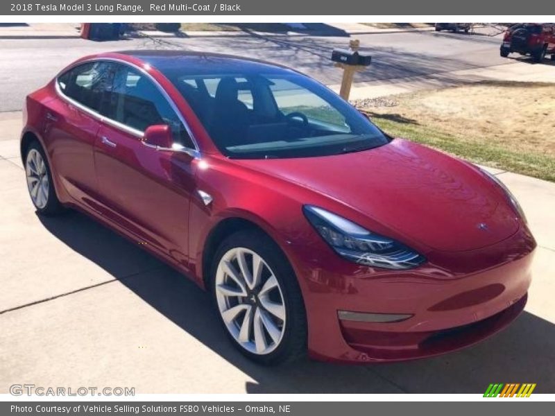 Front 3/4 View of 2018 Model 3 Long Range