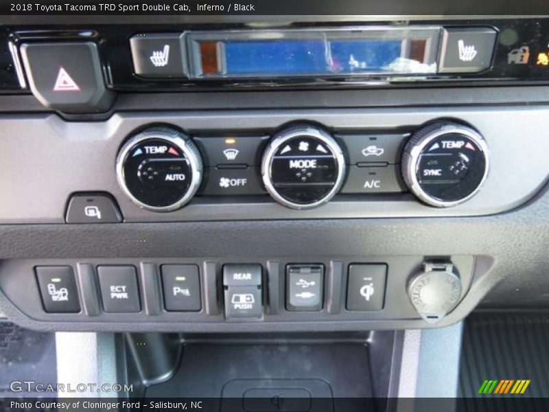 Controls of 2018 Tacoma TRD Sport Double Cab