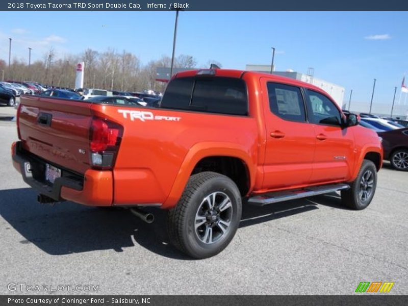 Inferno / Black 2018 Toyota Tacoma TRD Sport Double Cab