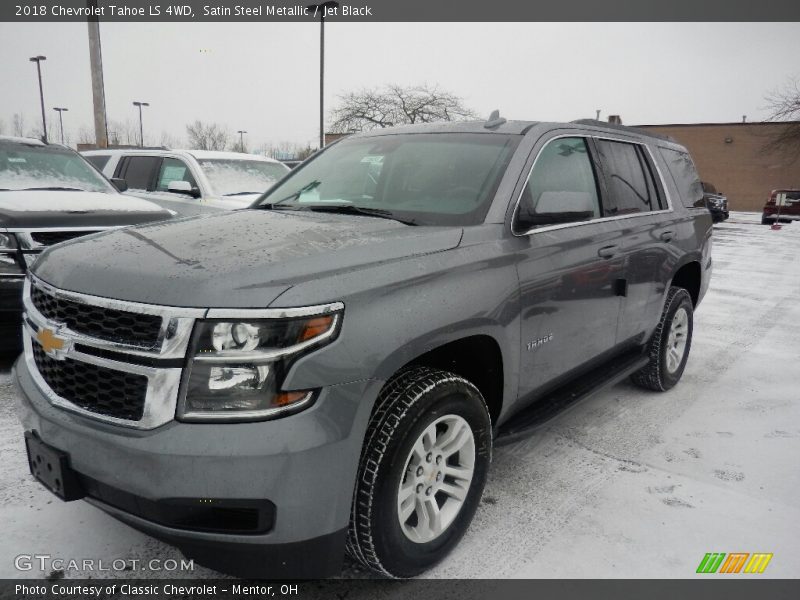 Satin Steel Metallic / Jet Black 2018 Chevrolet Tahoe LS 4WD