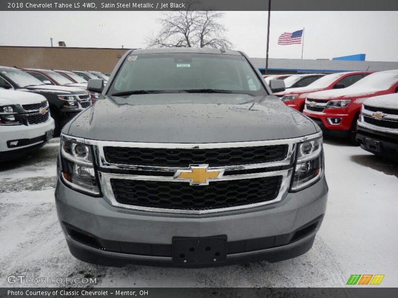 Satin Steel Metallic / Jet Black 2018 Chevrolet Tahoe LS 4WD