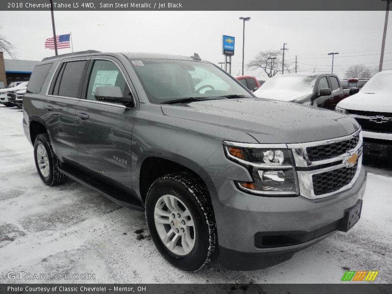 Satin Steel Metallic / Jet Black 2018 Chevrolet Tahoe LS 4WD