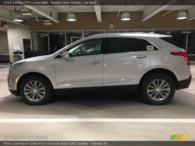 Radiant Silver Metallic / Jet Black 2018 Cadillac XT5 Luxury AWD