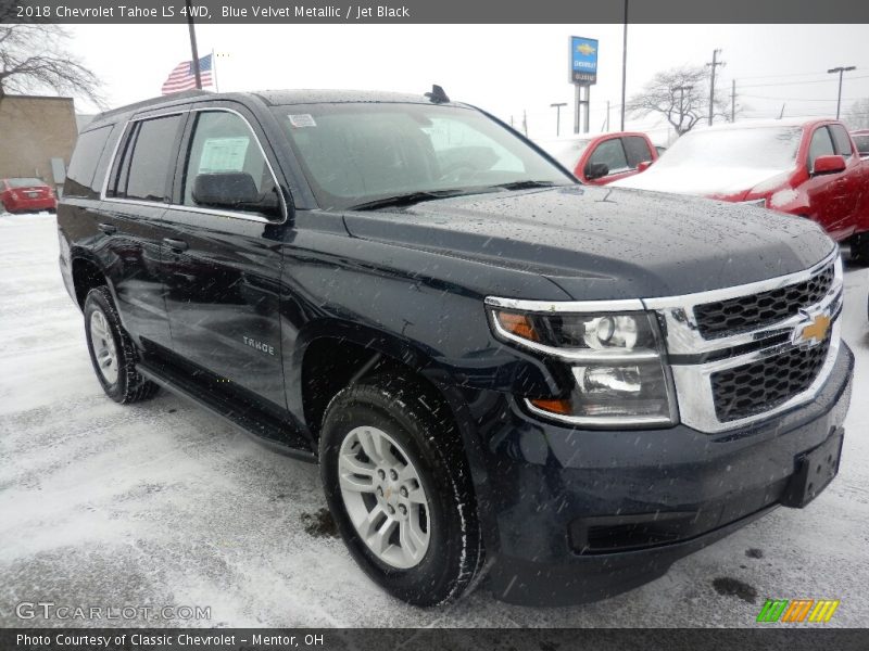 Blue Velvet Metallic / Jet Black 2018 Chevrolet Tahoe LS 4WD