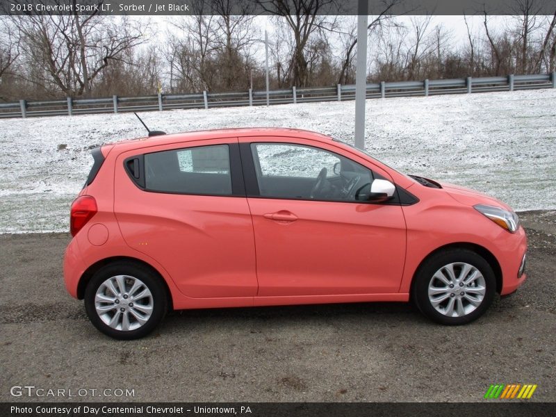 Sorbet / Jet Black 2018 Chevrolet Spark LT