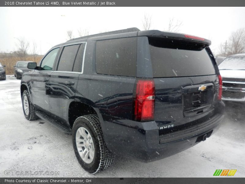 Blue Velvet Metallic / Jet Black 2018 Chevrolet Tahoe LS 4WD