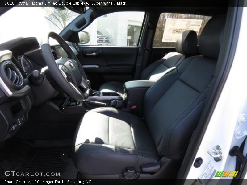 Super White / Black 2018 Toyota Tacoma Limited Double Cab 4x4