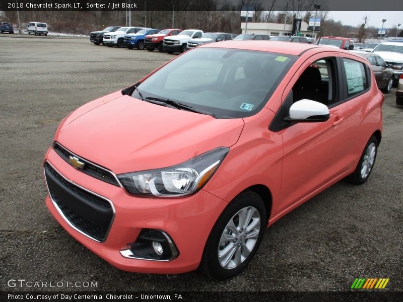 Sorbet / Jet Black 2018 Chevrolet Spark LT