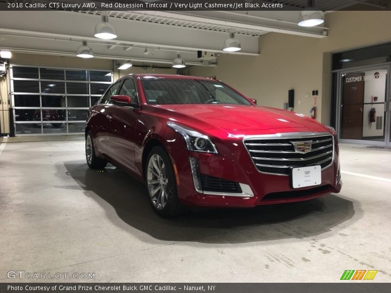 Red Obsession Tintcoat / Very Light Cashmere/Jet Black Accents 2018 Cadillac CTS Luxury AWD