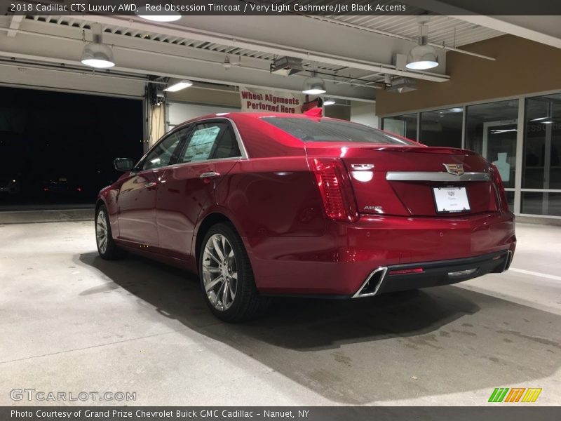 Red Obsession Tintcoat / Very Light Cashmere/Jet Black Accents 2018 Cadillac CTS Luxury AWD