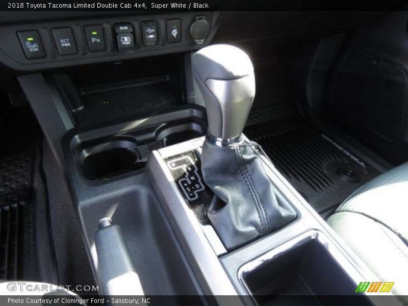 Super White / Black 2018 Toyota Tacoma Limited Double Cab 4x4