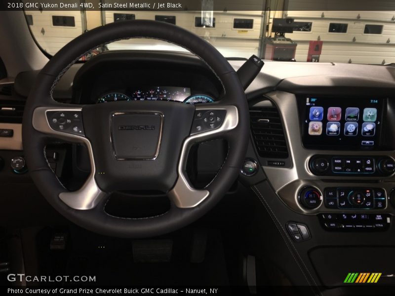 Satin Steel Metallic / Jet Black 2018 GMC Yukon Denali 4WD