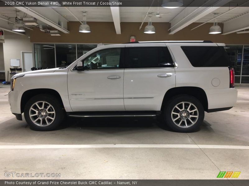 White Frost Tricoat / Cocoa/Shale 2018 GMC Yukon Denali 4WD