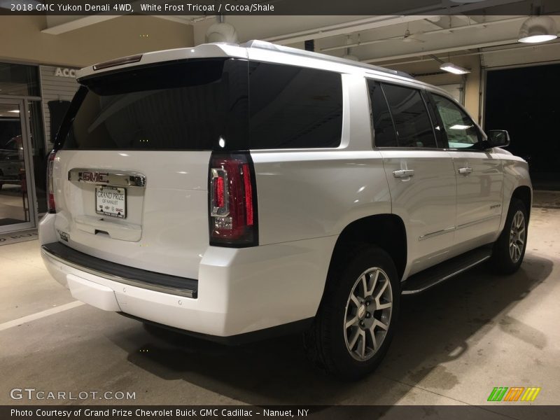 White Frost Tricoat / Cocoa/Shale 2018 GMC Yukon Denali 4WD