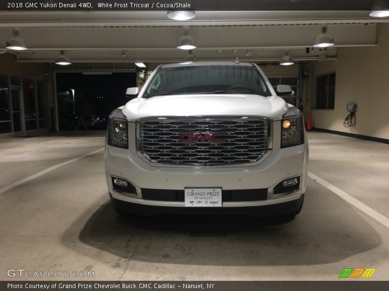 White Frost Tricoat / Cocoa/Shale 2018 GMC Yukon Denali 4WD