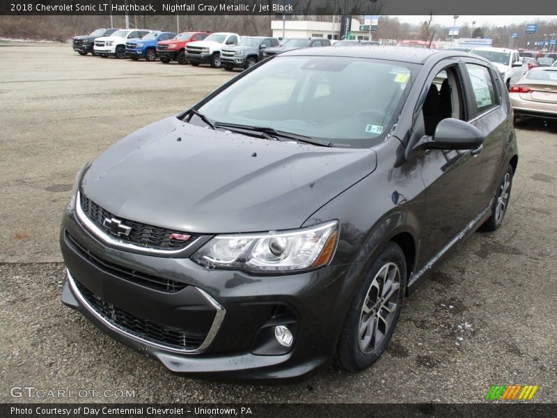 Nightfall Gray Metallic / Jet Black 2018 Chevrolet Sonic LT Hatchback