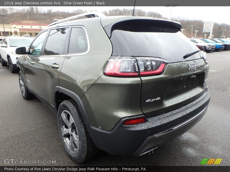 Olive Green Pearl / Black 2019 Jeep Cherokee Limited 4x4