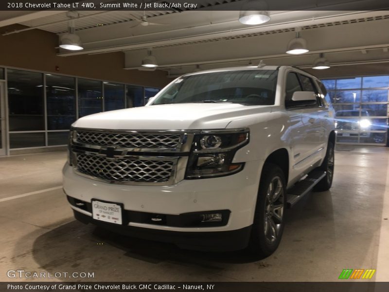 Summit White / Jet Black/Ash Gray 2018 Chevrolet Tahoe LT 4WD