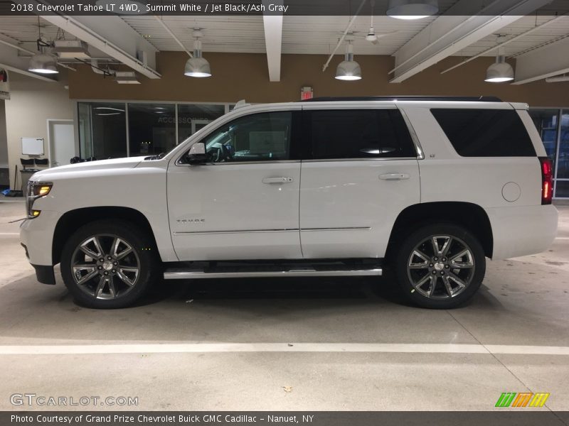 Summit White / Jet Black/Ash Gray 2018 Chevrolet Tahoe LT 4WD