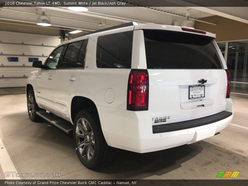 Summit White / Jet Black/Ash Gray 2018 Chevrolet Tahoe LT 4WD