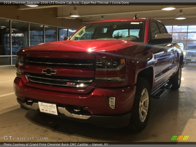 Cajun Red Tintcoat / Cocoa Dune 2018 Chevrolet Silverado 1500 LTZ Double Cab 4x4