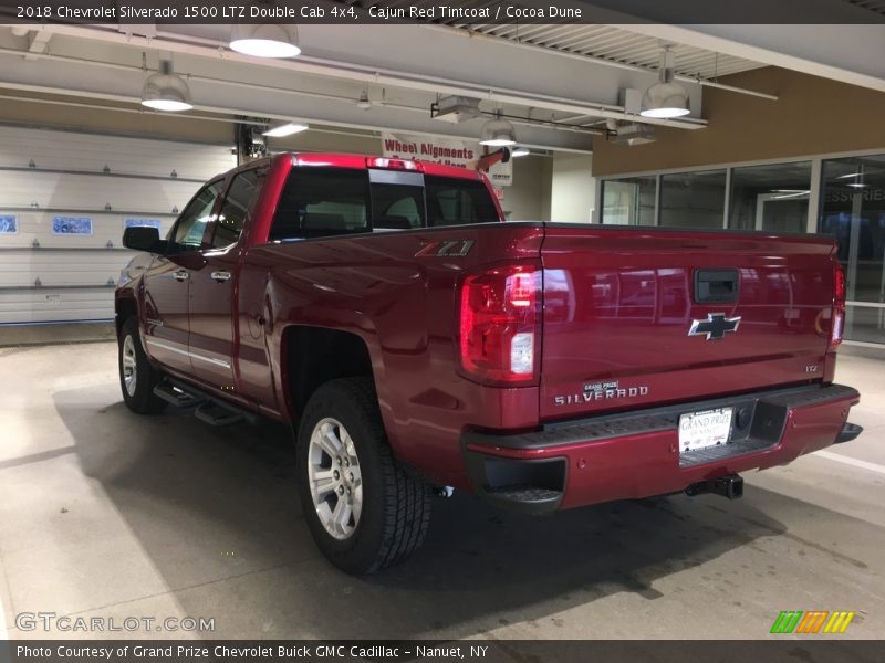 Cajun Red Tintcoat / Cocoa Dune 2018 Chevrolet Silverado 1500 LTZ Double Cab 4x4